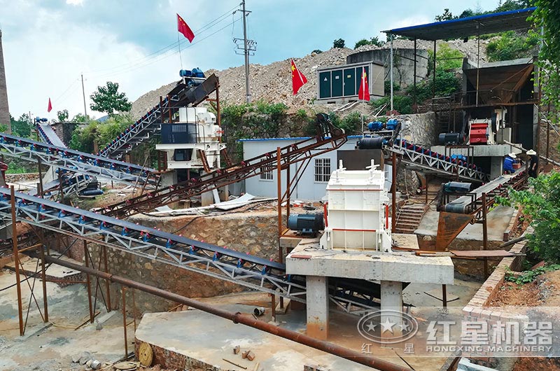 時(shí)產(chǎn)500噸制砂生產(chǎn)線現(xiàn)場實(shí)拍圖